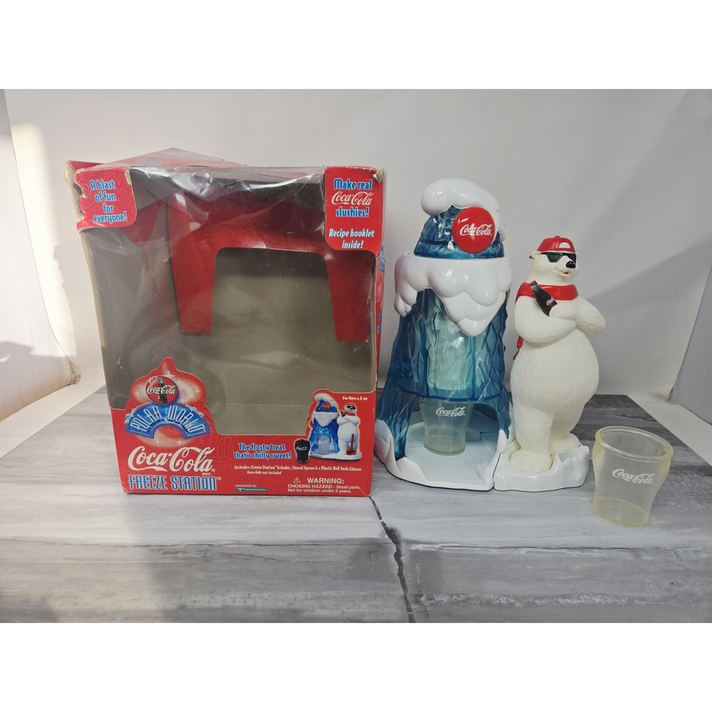 1997 Coca-Cola Polar‎ World Freeze Station Slushy Maker Trendmasters Snocone